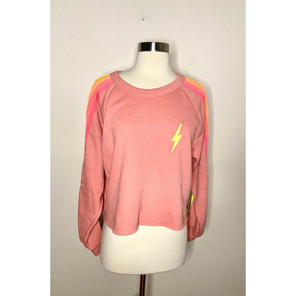 Aviator Nation Sweaters | Aviator Nation Bolt Crop Sweatshirt | Poshmark
